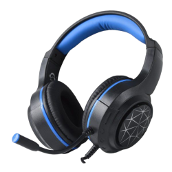 FX-06 - Super Bass Gaming Wired Headset With HD Microphone - Black & Blue