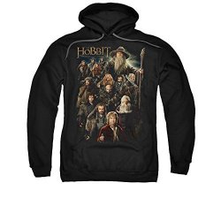 2BHIP The Hobbit Desolation Of Smaug Movie Somber Company Adult Pull-over Hoodie Black