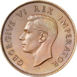 1952 South Africa 1 Penny Coin