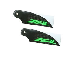 Zeal Blades Zeal Carbon Fiber Tail Blades 70MM Green For Goblin 380