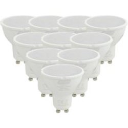 Major Tech 5W LED GU10 Replacement Lamp Cool White Pack Of 10 - L2P-5C