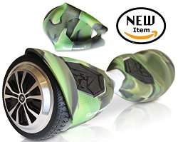 Silicone Case For Swagtron T5 Electric Self Balancing Scooter Full-body Protector Cover Skin For T5 Hover Board Scooter Not Included Camo Green