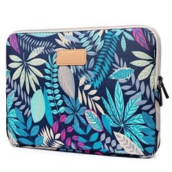 Coolbell 13.3 Inch Laptop Sleeve Case With Colorful Leaves Pattern Ultrabook Sleeve Macbook Bag For Acer asus dell ipad Pro lenovo macbook Pro macbook Air surface Pro 4 WOMEN MEN TEENS Blue