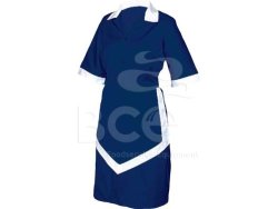 Ladies Housekeeping 3PC- Navy And White XL