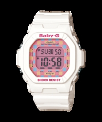 Casio Baby-G Ladies And Pink Digital Watch White