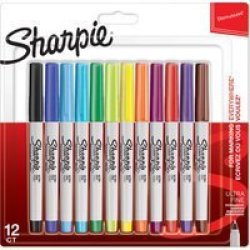Sharpie Ultra-fine Permanent Marker - Assorted Colours Pack Of 12