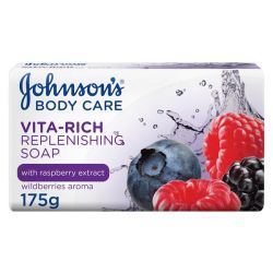 Johnsons Johnson's Vita-rich Replenishing Berries Body Soap- 175G X 12