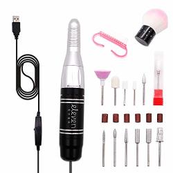 Eleven Ever Electric Nail Drill Professional Portable Nail File Drill Grinder Manicure Pedicure Tools For Polishing Sanding Removing Gel And Acrylic Nails Silver Silver
