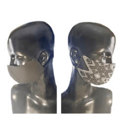 Shamask Black & White Design Reversible Face Mask