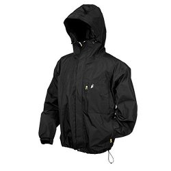 Frogg Toggs Men's Toad Rage II Jacket Black With Lime Zip Small