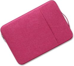 Waterproof Laptop Sleeve With Handle-macbook laptops 14 15 Inch-rose Red