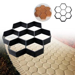 Leonc Diy Patio Walk Maker Paving Pavement Concrete Mould Stepping