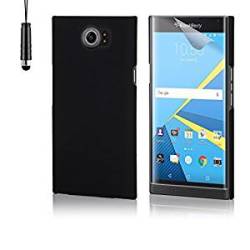 32nd Hard Shell Protective Case Cover For Blackberry Priv Including Touch Stylus - Black