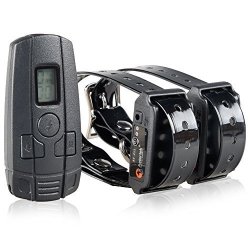 Kiwitat Rechargeable And Waterproof 400 Yards Remote Shock Collar 10 Adjustable Level Shock Collar For 2 Dog