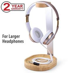 Avantree Wooden & Aluminium Headphone Stand Hanger With Cable Plate Elegant Sturdy For Sony Bose Shure Jabra Jbl Akg Gaming Headset And Earphone Display