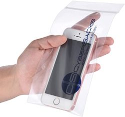 975 Supply Cyber Sack Phone Case Light Weight Plastic Bag Designed For Cell Phone Protection Against Everyday Elements - 4 Large Bags 3-1 2" X