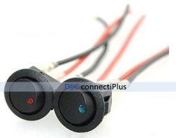 12V 16A Round LED Indicator 3 Pin On-off Spst Toggle Switch For Car Boat Truck Trailer Diy Black