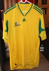 South African Football Association 2009 2010 Yellow Soccer Jersey shirt 2xl Uk usa