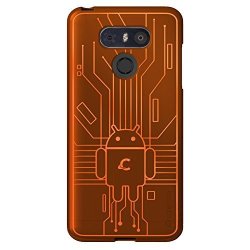 Cruzerlite LG G6 Case Bugdroid Circuit Tpu Case For LG G6 - Retail Packaging - Orange
