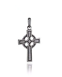 Celtic Cross Pendant - 925 Sterling Silver Friendship Infinity Irish - Jewelry Accessories Key Chain Bracelets Crafting Bracelet Necklace Pendants