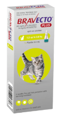 Bravecto Plus Tic & Flee Treatment For Cats -pack Of 2
