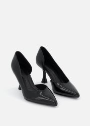 Pointy Cut-out Court Shoes