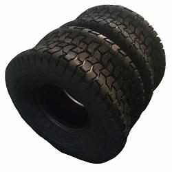 Set Of 2 Turf Tires 15X6-6 Lawn & Garden Mower Tires 4PLY 15 6.00 6 Tubeless Tires