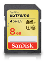 SanDisk 8gb Extreme Sdhc Uhs-i Card