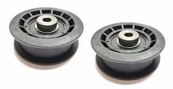 2 Flat Idler Pulleys - Compatible With: Pulley Part Number 106-2176 Used On Exmark Lawnboy And Toro