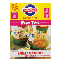 Snowflake Playtime Cupcake Kit Vanilla 10 X 496g