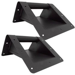 Seismic Audio - SAHDL902-2PACK - Pair Of Steel Recessed Corner Handles For Stage Type Pa Speakers - Makes Heavy And Bulky Speakers Portable