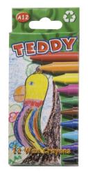 12 Wax Crayons - Teddy - Dala