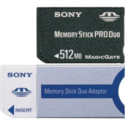 Sony 512 Mb Memory Stick Pro Duo Flash Memory Card MSXM-512S
