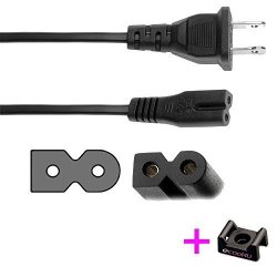 18 Awg Polarized Power Cord For Brother SC9500 SE-270D SE-350 SE-400 Sewing Machine - 6 Ft