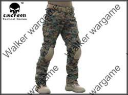 Tactical Battle Pants Build In Knee Pads - Us Marine Digital Woodland Size 38