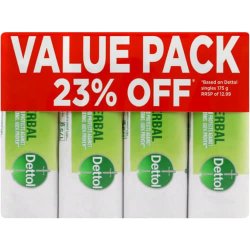 Dettol Soap Value Pack Herbal 4X175G