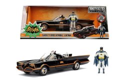 Jada Toys Dc Comics - 1:24 Batman - Classic Batmobile 1966 Die-cast With Batman And Robin Figure