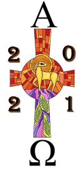 Lamb Design Paschal Easter Candle - 100 X 400MM