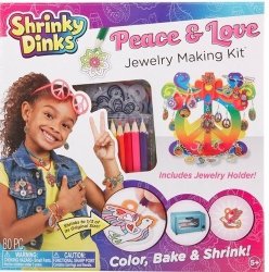 Shrinky Dink Kit-Peace & Love Jewelry 