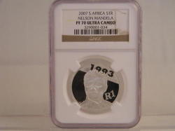The Legendary Mandela Pf70 Silver R1 - Perfect Coin-perfect Investment