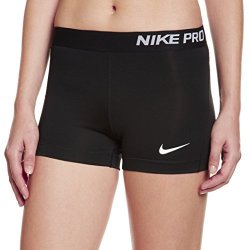 Nike 589364 Women's 3" Pro Core Compression Shorts - L Black white