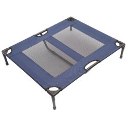 S-cape Elevated Dog Bed With Vents - Dog Bed Large Blue
