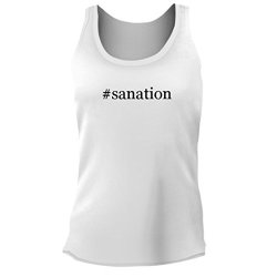 Tracy Gifts Sanation - Women's Junior Cut Hashtag Adult Tank Top White XL