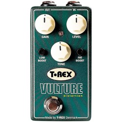 T-rex Engineering Vulture Distortion Guitar Effects Pedal With Low And Fat Boost