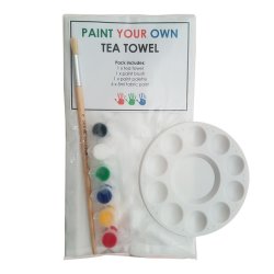 Paint Your Own Tea Towel
