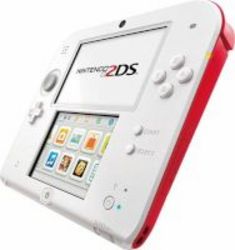 Nintendo 2DS Handheld Console in White & Red