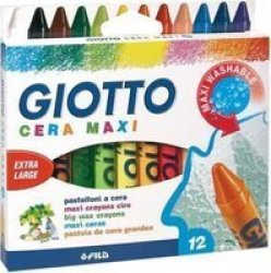 Cera Maxi 12 Wax Crayons