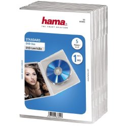 Hama DVD Jewel Case Pack Of 5 - White transparent