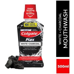 Colgate Plax Mouthwash White + Charcoal 500ML