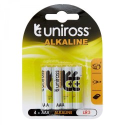 Uniross Alkaline Aaa 4PK U0461713
